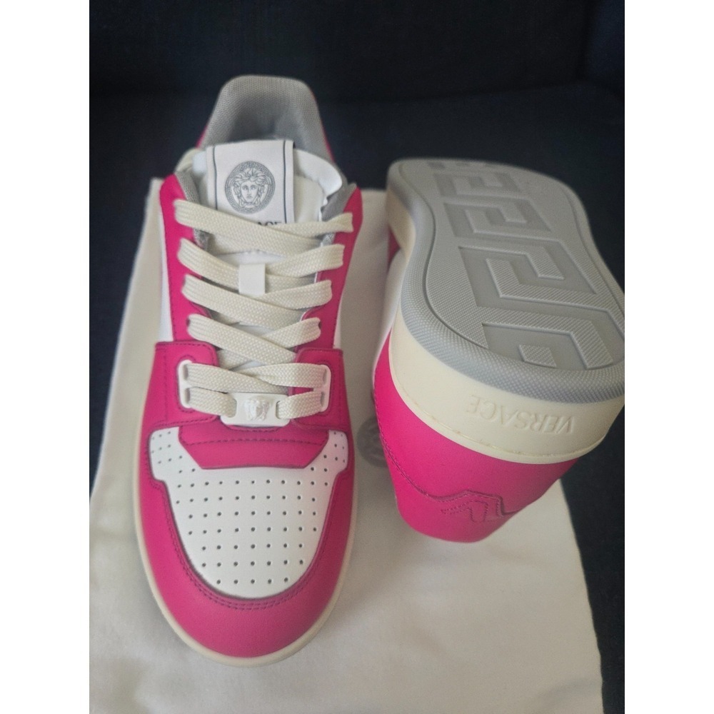Womens Versace Sneakers pink and white NWT - Picture 13 of 14